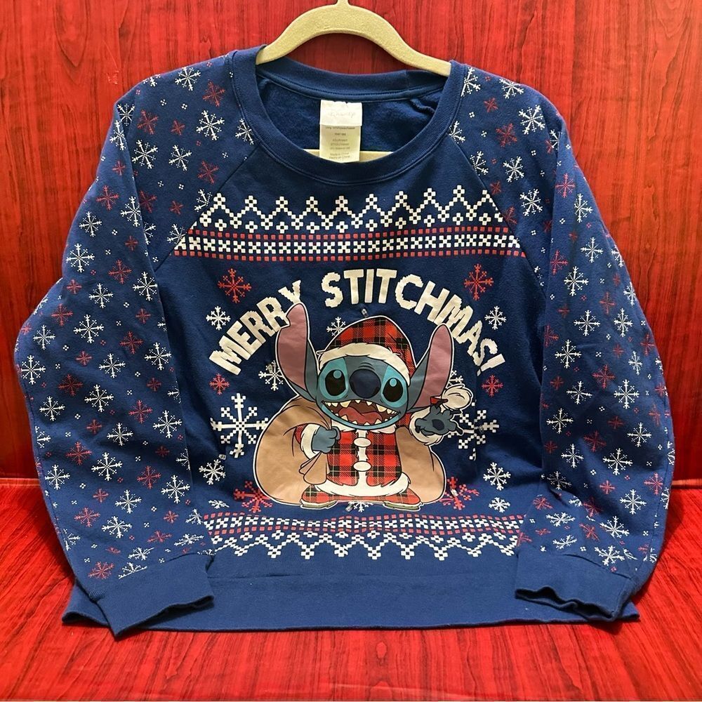 Disney Stitchmas Christmas Sweatshirt M
